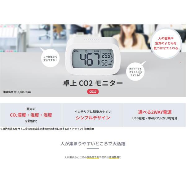 キングジム 卓上ＣＯ2モニター CD10シロ 1台 |  | 01
