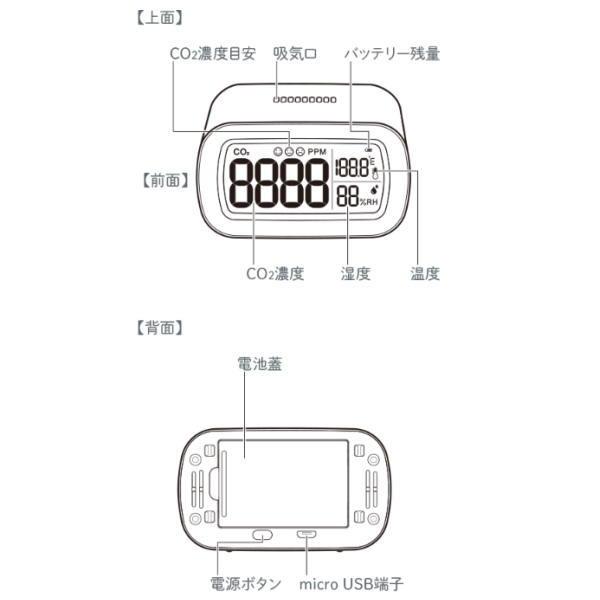 キングジム 卓上ＣＯ2モニター CD10シロ 1台 |  | 03