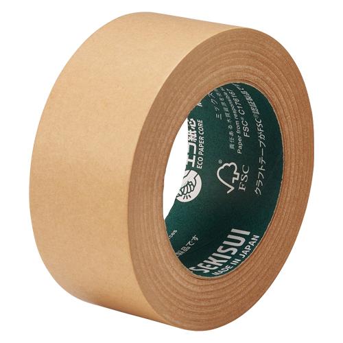 積水化学 ＦＳＣ認証クラフトテープ 50mm×50m K50XF03 1巻 | 