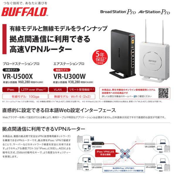 バッファロー 無線LAN ルーター VR-U300W 1台 : イーヅカ - 通販 バッファロー 無線LAN ルーター VR-U300W 1台 : イーヅカ - 通販