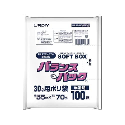 オルディ バランスパック 30Ｌ 100Ｐ BPSB-N30-100 1冊 | 
