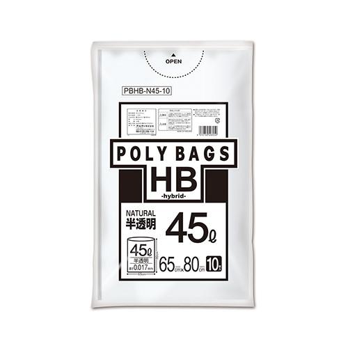 オルディ ネオ手提ポリバッグHB45Ｌ半透明10Ｐ PBHB-N45-10 1冊 | 