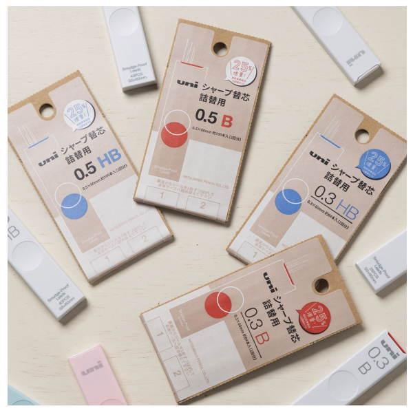 三菱鉛筆 ユニ 替え芯 段ボールパッケージ 0.5mm B ULSD05TK2B |  | 02