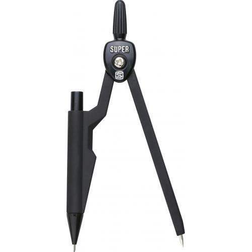 ソニック スーパーコンパス 0.5mm芯用 黒 ノック-503-BK 1個 | SONiC