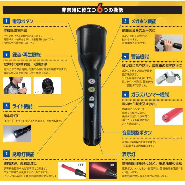 サンエイ 多機能クリアーメガホン(防災マルチライト )現状にて！中古品