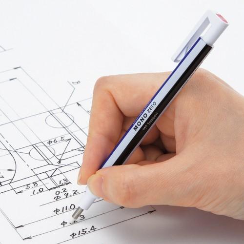 トンボ鉛筆 ホルダー消しゴム モノゼロ 丸 ブラック EH-KUR11 1個 |  | 01