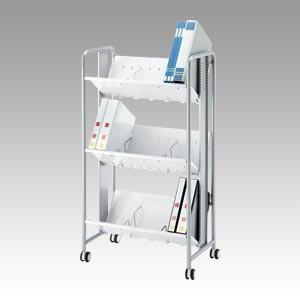 新品　林製作所 ブックラックワゴン 重量タイプ 3段 YS-41 林製作所 重量型ブックラックワゴン3段 YS-41 1台 : イーヅカ - 通販