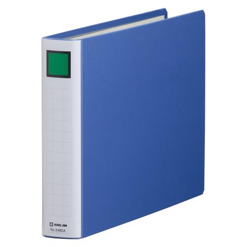キングジム キングファイルＳＤＤE A4E 青 2483A 1冊 | 