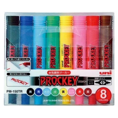 三菱鉛筆 ユニプロッキー 太字角芯 8色セット PM150TR8CN 1ＳＴ | 