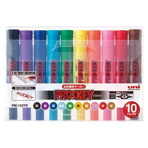 三菱鉛筆 ユニプロッキー 太字角芯 10色セット PM150TR10CN 1ＳＴ | 