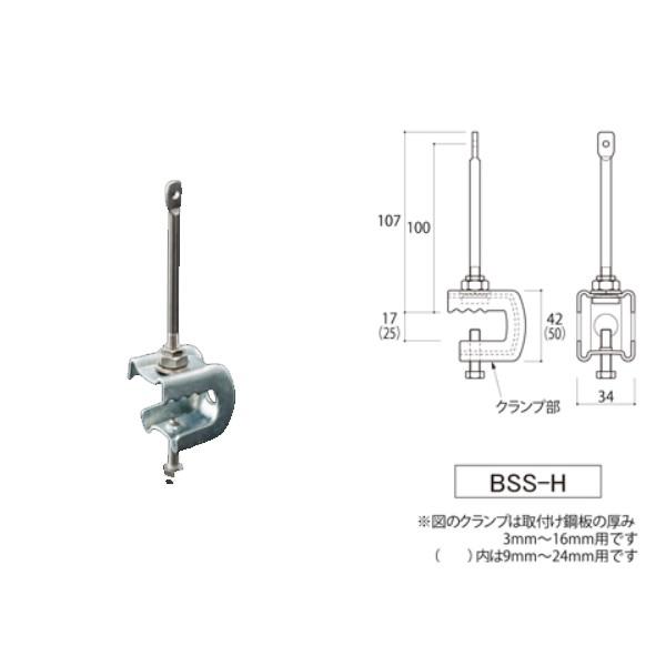 ふじわら アイオウル シンプルステイ（BSS） クランプ部ドブメッキ SUS304 BSS-H1 | 