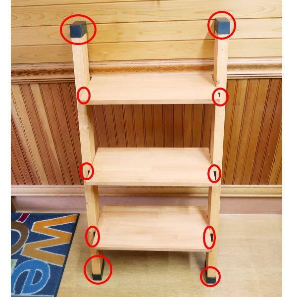 2×4 立て掛けシェルフ ブラック AP-3007B : イーヅカ - 通販 - Yahoo