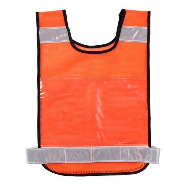 アーテック 反射ビブスベスト（Ａ4ゼッケンクリアポケット付き） オレンジ 36613 | 