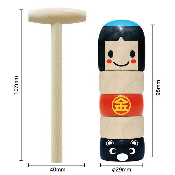 アーテック 金太郎だるま落し（木製玩具） 7699 |  | 05