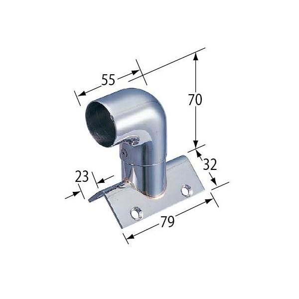 アシスト ハート・ブラケット（柱角エンド） 66-966 φ32mm |  | 01