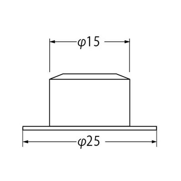 アシスト マークチップホック式タイルカーペット用 受け具 69-95ST 10個｜interiortool｜02