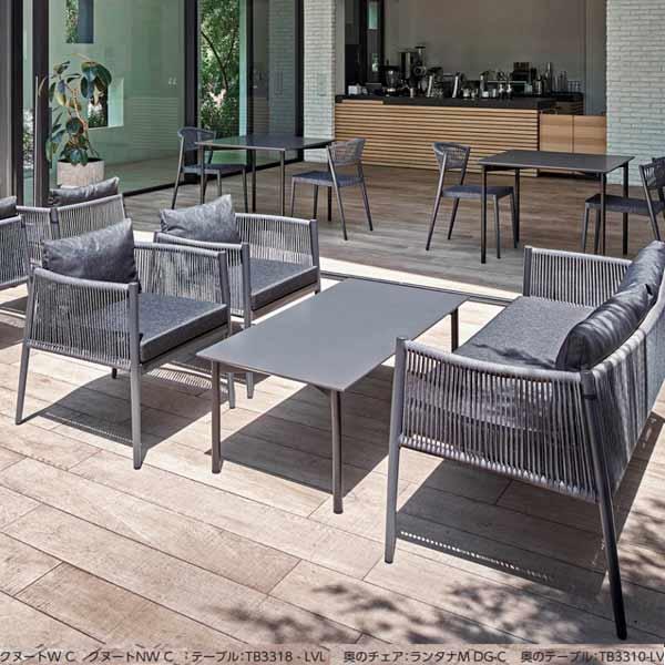 【モデル展示未使用品】クレス クヌートチェア_A ガーデンチェア 屋外使用可能 クレス 屋外可能 施設用チェア 一人掛け クヌート W : イーヅカ - 通販