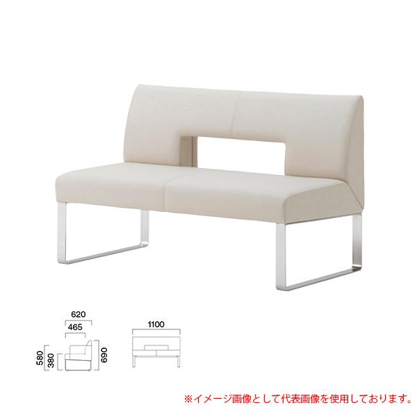 クレス 設定用長いす パトリア N 二人掛肘無 出どころ選りすぐる 受付、応接家具-家具、インテリア