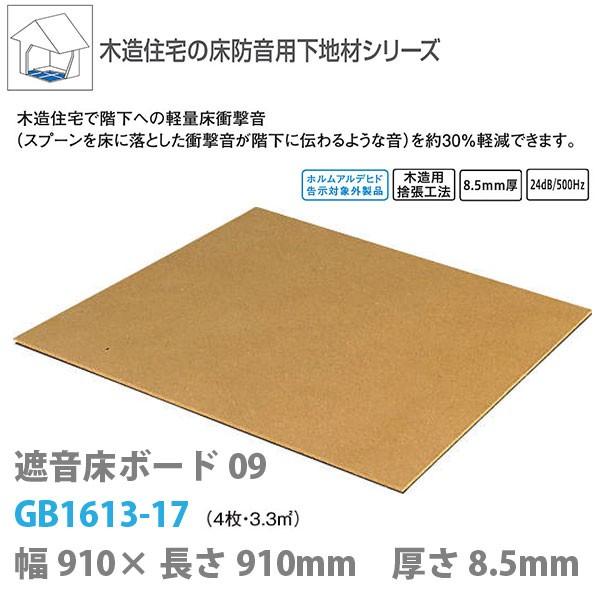 大建 遮音床ボード09 8.5mm厚さ 910×910mm 4枚（3.3平米） GB1613-17｜interiortool