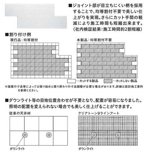 DAIKEN ダイロートン 音響健康快適天井材 クリアトーン9 ラインアート