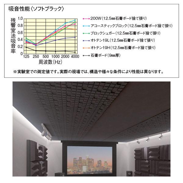DAIKEN 防音室用天井材 オトテン オトテン19H ソフトブラック 19mm厚
