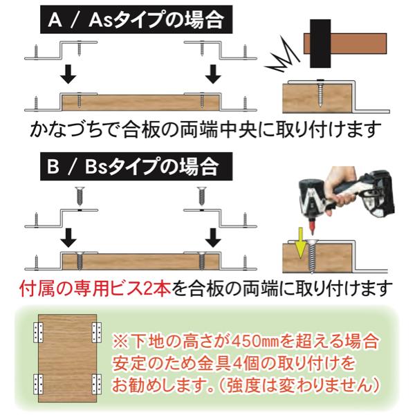 ダンドリビス 下地取付金具 下地一発B-28mm 角スタッド・木下地 ダンドリビス 下地取付金具 下地一発B-28mm 角スタッド・木下地