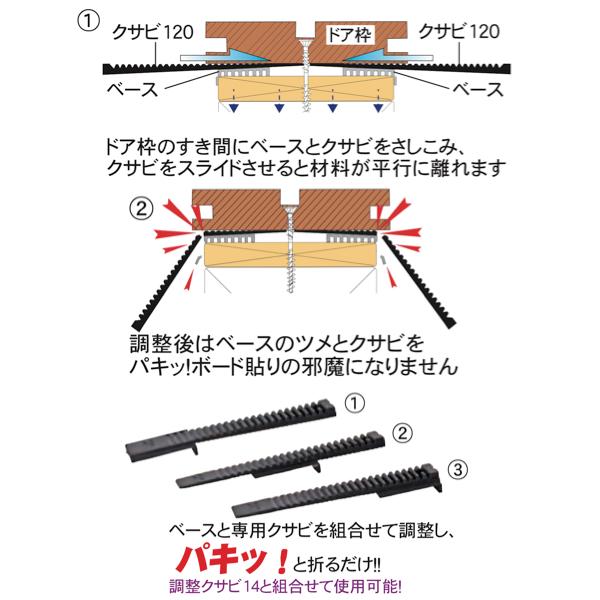 ダンドリビス 調整パッキング クサビ120 10号箱 P-TKX120-QX 70個入
