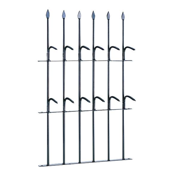 エイト 忍び返し2型 鉄製 ２段 黒 高600mm H1003 | 