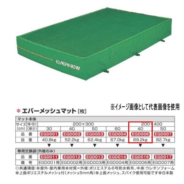 エバニュー エバーメッシュマット EGD006 200×400cm 40cm厚 | EVERNEW