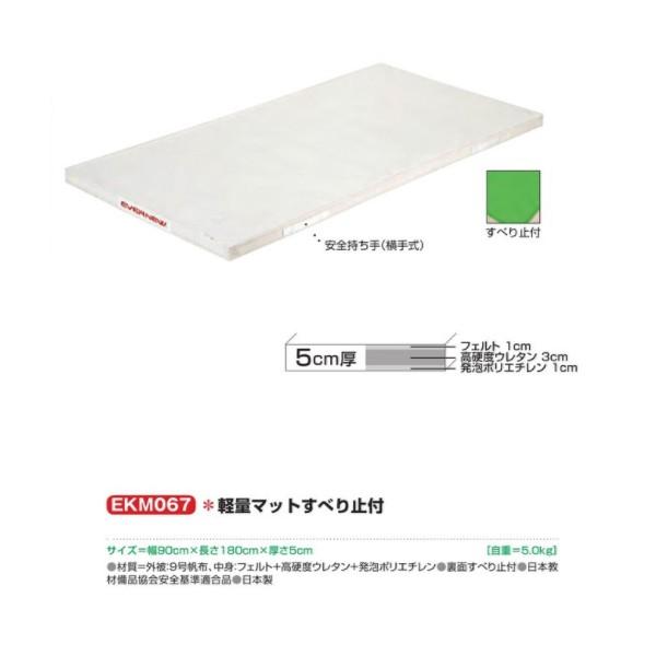 EVERNEW - エバニュー 軽さ引っ敷きすべり止付 EKM067 幅90×長180×厚5珊 スポーツ-体育マット、シート-体育器具、用品