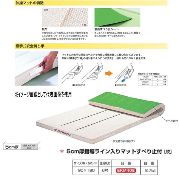 EVERNEW（エバニュー） 5cm厚指導ライン入りマットすべり止付 EKM408