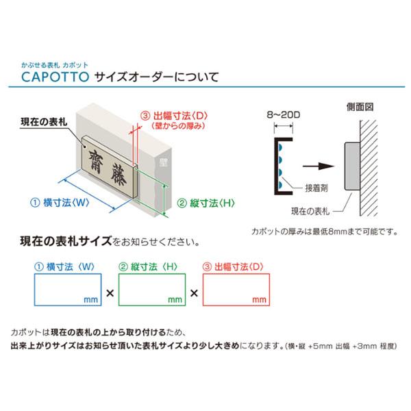 福彫 リニューアル表札 CAPOTTO ステンレスエッチング PTK-2 |  | 01