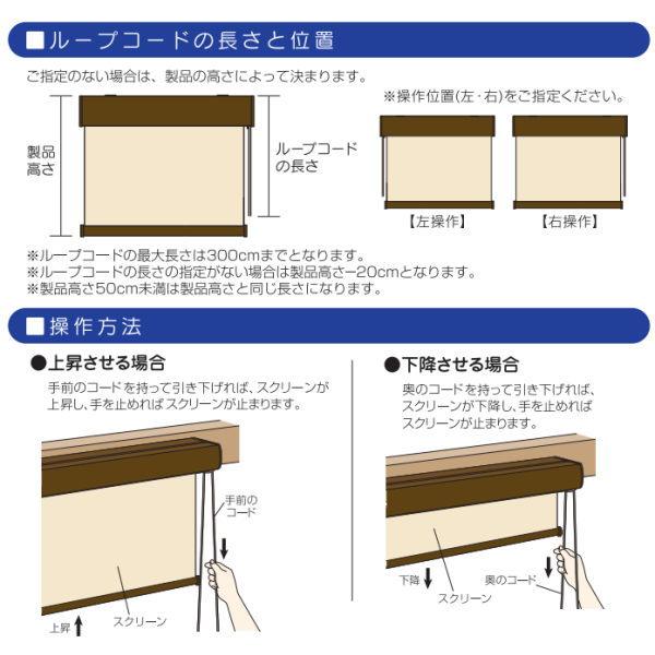 フルネス ロールスクリーン エクシブ 遮光防炎タイプ 幅46〜60cm 高さ136〜180cm_4