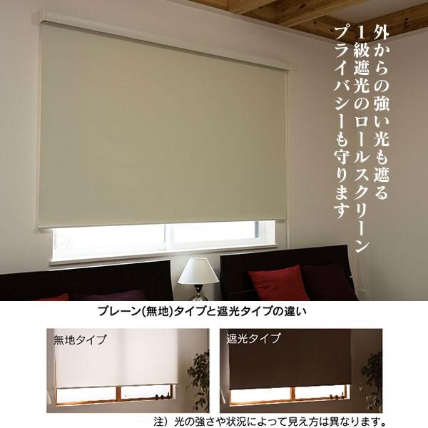 ロールスクリーン エクシブ 【遮光タイプ 】 幅165 × 高さ220cm 全2色 どちらか_2