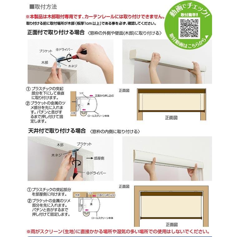 ロールスクリーン エクシブ 【遮光タイプ 】 幅165 × 高さ220cm 全2色 どちらか_6
