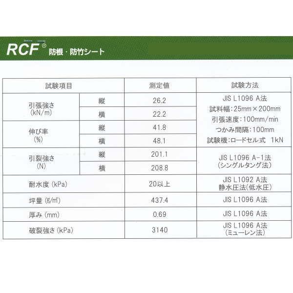 グリーンフィールド RCF 防根・防竹シート 1.5m×20m RCF420-1520の画像