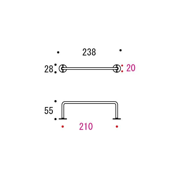ゴーリキアイランド タオルバー 21B PF HL 640102 |  | 01