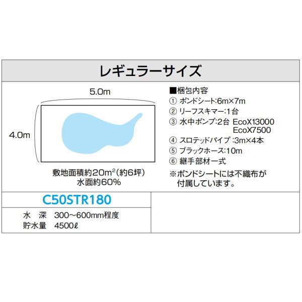 グローベン ポンドテックキット ヴィレッジポンド レギュラーサイズ C50STR180｜interiortool｜04