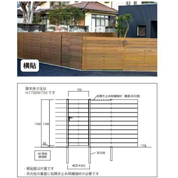 ランキング入賞商品 グローベン プラド One用 内開き扉 扉本体 横貼り H1700 W750 H1800フェンス用 G60hcy175 再入荷1番人気 Mercurytechnologies Mn Com