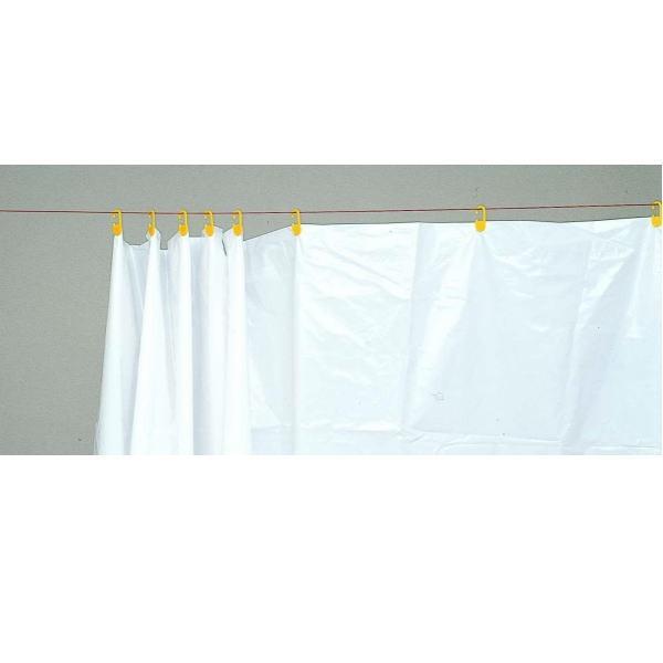 広島 養生日除カーテン 乳白 巾1m×高さ1.95m（5枚入） 467-27 | 