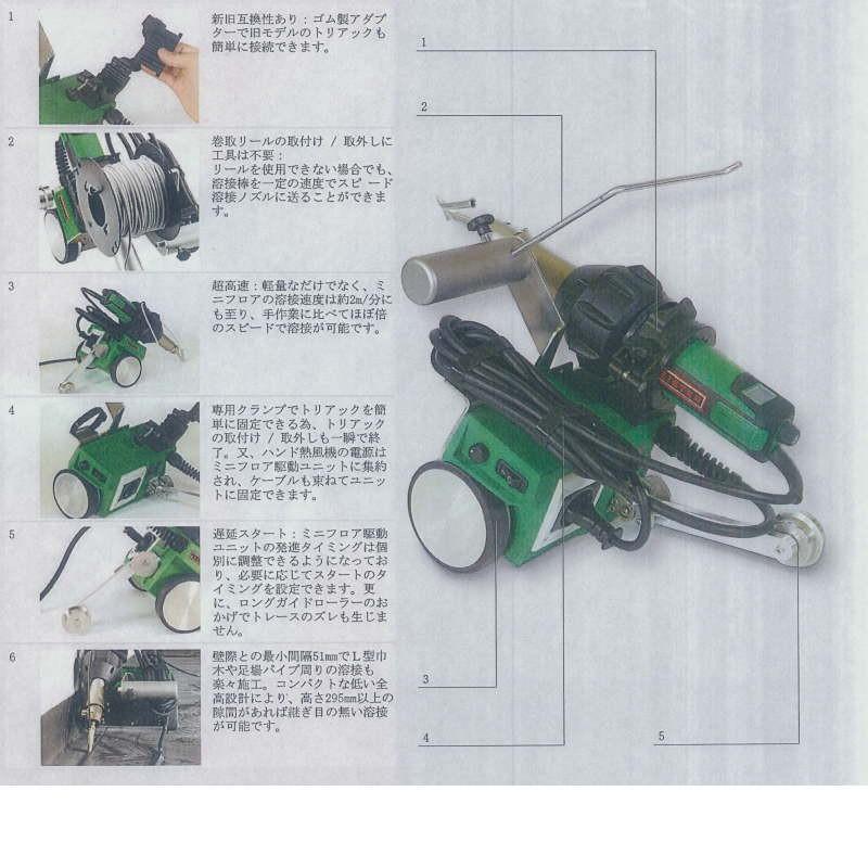 ライスター ミニフロア 駆動ユニット 熱風自動溶接機(熱風機は ライスター ミニフロア 駆動ユニット 熱風自動溶接機(熱風機は