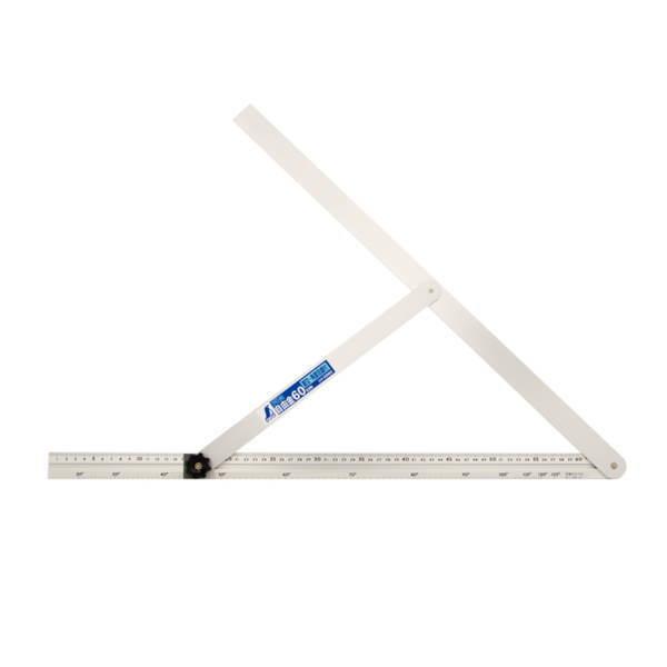 アルミ自由金 筋交付60cm 角度目盛 66-46 | 