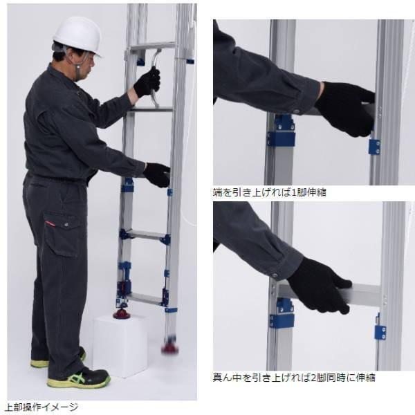 真ん中の2連梯子