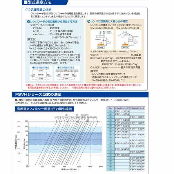 ホーコス 厨房用グリースフィルター 高風量Vフィルター FSVH1 ホーコス 厨房用グリースフィルター 高風量Vフィルター FSVH1
