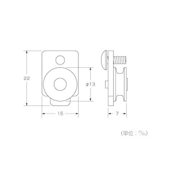 ハイロジック 網戸用 取替戸車 不二用 2個入 FF-0360 |  | 01