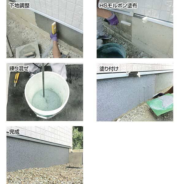 畑中産業 住宅基礎保護仕上げ材 アートベース 22kg（主材5kg×4袋、混和液0.5kg×4袋） |  | 01