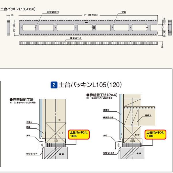 フクビ 土台パッキンL120 外形寸法:909×120×20mm DPL12 20個 フクビ 土台パッキンL120 外形寸法:909×120×20mm DPL12 20個