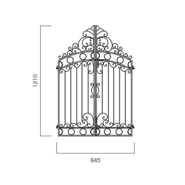 ジャービス商事 イングランド門扉0812本体 32343 | 