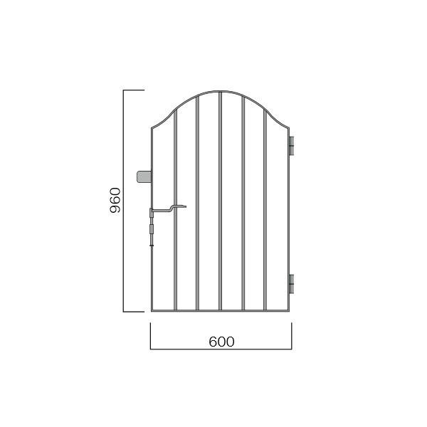 ジャービス商事 フレンチ門扉本体0608 34151 | 