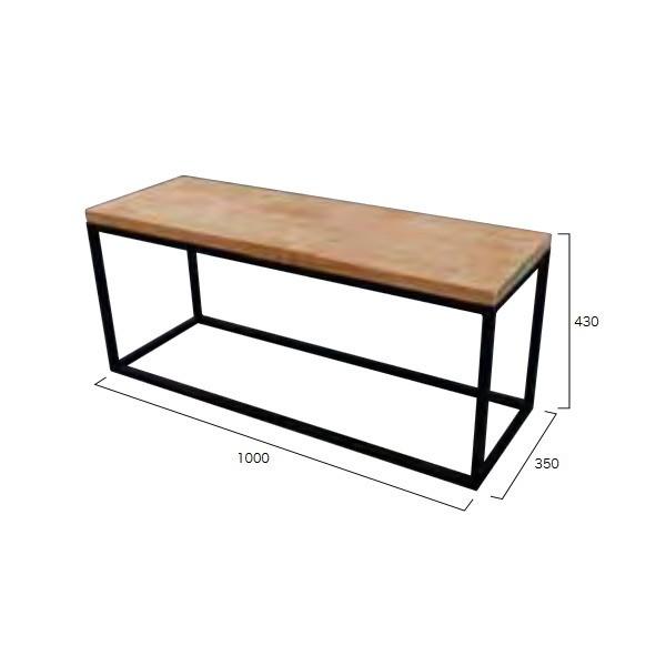 ボトムスス単品 アイアンウッドキューブベンチ 34258 - ベンチ